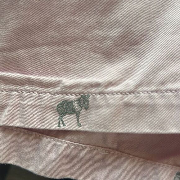 J. Crew Pink Zebra Shorts city fit Classic Twill size 4 100% Cotton - Picture 3 of 7